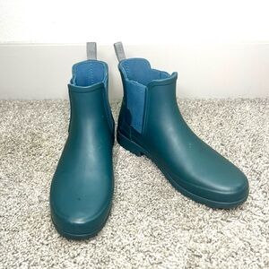 Hunter Ankle Boots Matte Teal Women’s 7